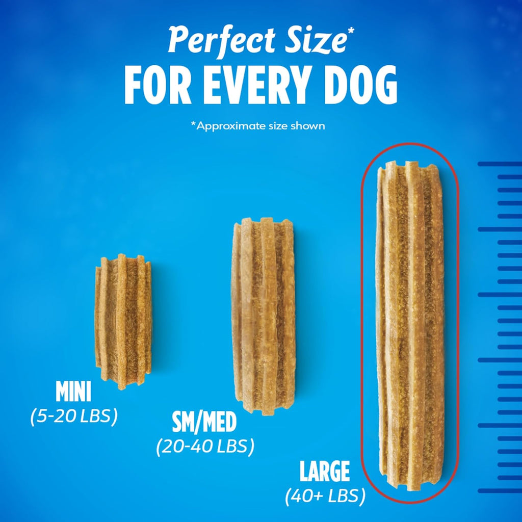 Purina DentaLife Made in USA Facilities Large Dog Dental Chews, Daily - 18 ct. Pouch
